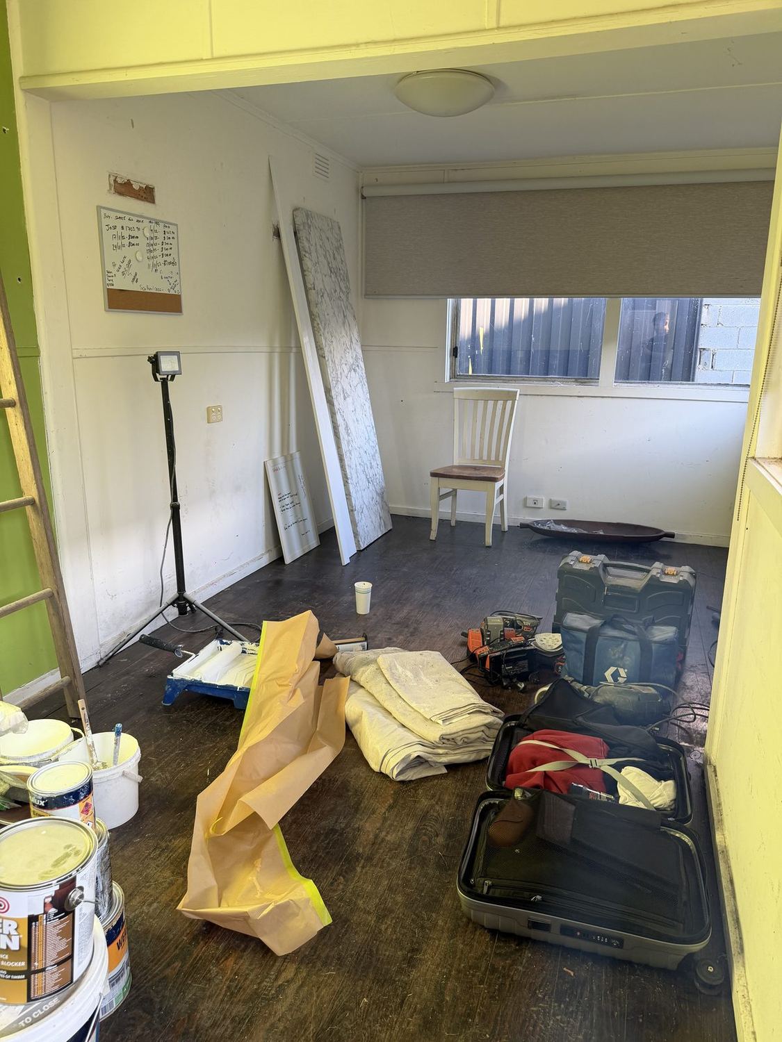 Dated room before renovation with old paint and finishes in Thomastown
